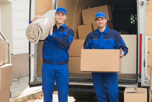 Van loaded for a small move in Vauxhall