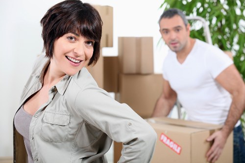 Apartment building access typical of Vauxhall removals